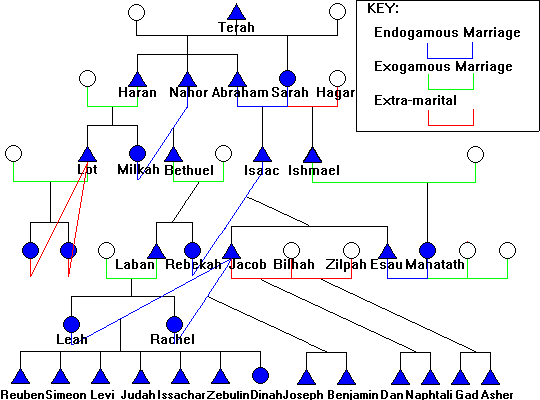 
Figure 61: Genealogy of the Hebrew Patriarchs and Matriarchs 